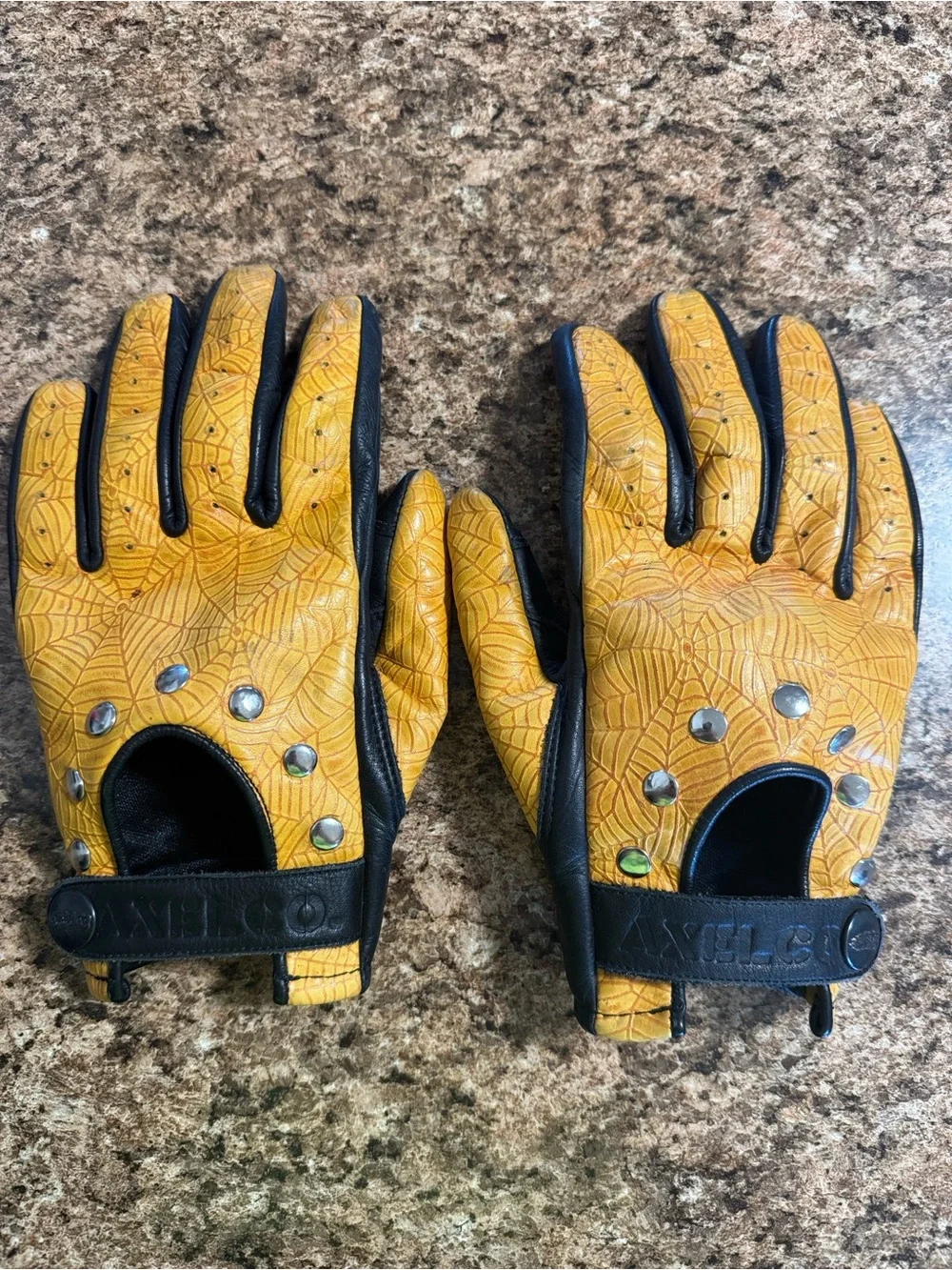 Axel Co. Spider Web Motorcycle Gloves